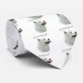 Samoyed Pa 2 Stropdas (Opgerold)