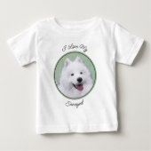 Samoyed Painting - Cute Original Dog Art (Voorkant)