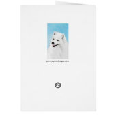 Samoyed Painting - Cute Original Dog Art (Achterkant)