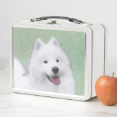 Samoyed Painting - Cute Original Dog Art (In situ)