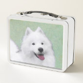Samoyed Painting - Cute Original Dog Art (Achterkant)