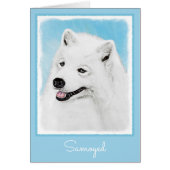 Samoyed Painting - Cute Original Dog Art (Voorkant)