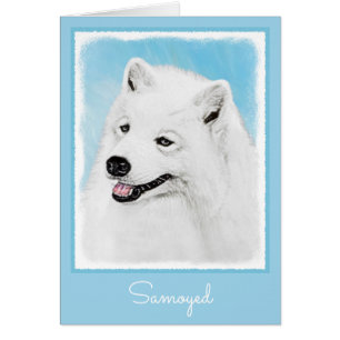 Samoyed Painting - Cute Original Dog Art