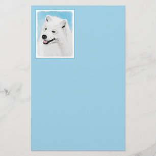 Samoyed Painting - Cute Original Dog Art