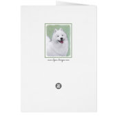 Samoyed Painting - Cute Original Dog Art (Achterkant)