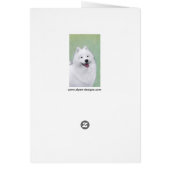 Samoyed Painting - Cute Original Dog Art (Achterkant)