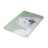 Samoyed Painting - Cute Original Dog Art Badmat (Gekanteld)