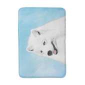 Samoyed Painting - Cute Original Dog Art Badmat (Voorkant Verticaal)
