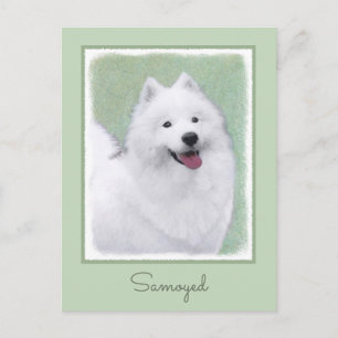 Samoyed Painting - Cute Original Dog Art Briefkaart