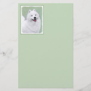 Samoyed Painting - Cute Original Dog Art Briefpapier
