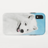 Samoyed Painting - Cute Original Dog Art Case-Mate iPhone Case (Achterkant (horizontaal))