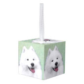 Samoyed Painting - Cute Original Dog Art Decoratie (Achter hoekig)