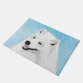 Samoyed Painting - Cute Original Dog Art Deurmat (Schuin)
