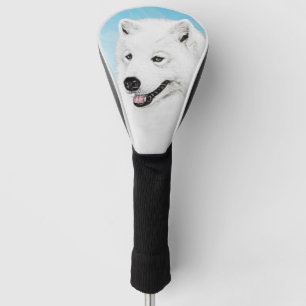 Samoyed Painting - Cute Original Dog Art Golfheadcover