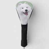 Samoyed Painting - Cute Original Dog Art Golfheadcover (Voorkant)