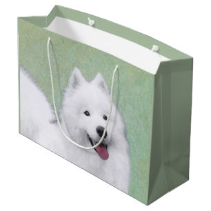 Samoyed Painting - Cute Original Dog Art Groot Cadeauzakje