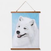 Samoyed Painting - Cute Original Dog Art Hangend Wandkleed (Voorkant)