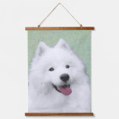 Samoyed Painting - Cute Original Dog Art Hangend Wandkleed (Voorkant)
