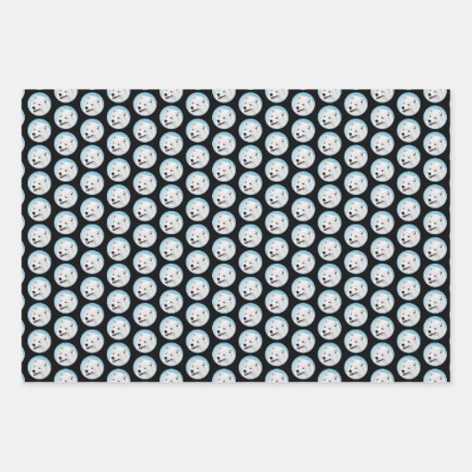 Samoyed Painting - Cute Original Dog Art Inpakpapier Vel (Voorkant 3)