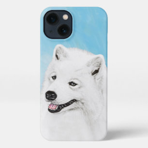 Samoyed Painting - Cute Original Dog Art iPhone 13 Hoesje