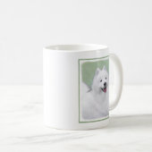Samoyed Painting - Cute Original Dog Art Koffiemok (Voorkant rechts)