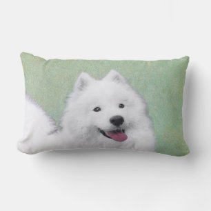 Samoyed Painting - Cute Original Dog Art Kussen