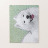 Samoyed Painting - Cute Original Dog Art Legpuzzel (Verticaal)