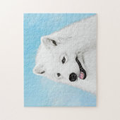 Samoyed Painting - Cute Original Dog Art Legpuzzel (Verticaal)