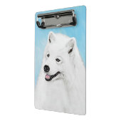Samoyed Painting - Cute Original Dog Art Mini Klembord (Angled2)