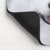 Samoyed Painting - Cute Original Dog Art Muismat (Hoek)