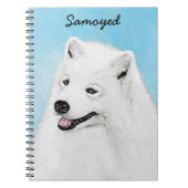 Samoyed Painting - Cute Original Dog Art Notitieboek (Voorkant)