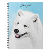 Samoyed Painting - Cute Original Dog Art Notitieboek (Voorkant)