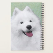 Samoyed Painting - Cute Original Dog Art Planner (Achterkant)