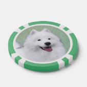 Samoyed Painting - Cute Original Dog Art Poker Chips (Enkel)