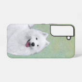 Samoyed Painting - Cute Original Dog Art Samsung Galaxy Hoesje (Achterkant horizontaal)