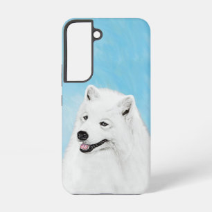 Samoyed Painting - Cute Original Dog Art Samsung Galaxy Hoesje