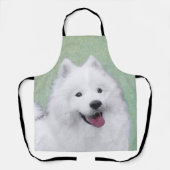 Samoyed Painting - Cute Original Dog Art Schort (Voorkant)