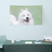 Samoyed Painting - Cute Original Dog Art Spandoek (Beurs)