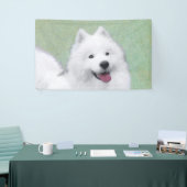 Samoyed Painting - Cute Original Dog Art Spandoek (Beurs)