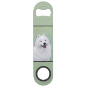 Samoyed Painting - Cute Original Dog Art Speed Flessenopener (Voorkant)