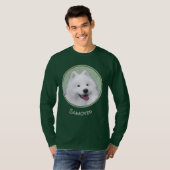 Samoyed Painting - Cute Original Dog Art T-shirt (Voorkant volledig)