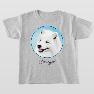 Samoyed Painting - Cute Original Dog Art T-shirt