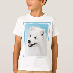 Samoyed Painting - Cute Original Dog Art T-shirt