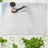 Samoyed Painting - Cute Original Dog Art Theedoek (Gevouwen)