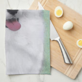 Samoyed Painting - Cute Original Dog Art Theedoek (Quarter Fold)