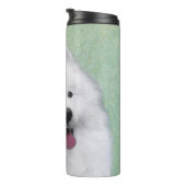Samoyed Painting - Cute Original Dog Art Thermosbeker (Geroteerd rechts)
