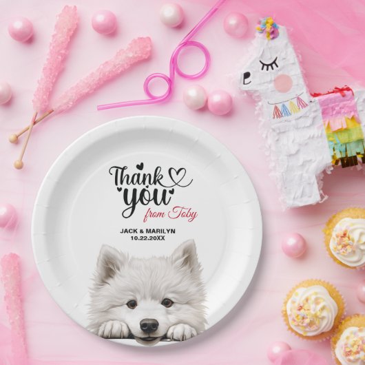 Samoyed Papieren Bordje (Feest)
