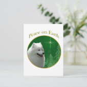 Samoyed Peace Briefkaart (Staand voorkant)