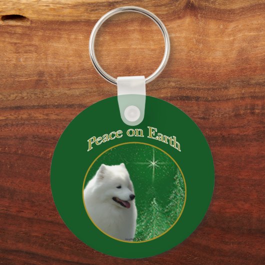 Samoyed Peace Sleutelhanger (Voorkant)