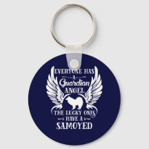 Samoyed pet dog guardian angel